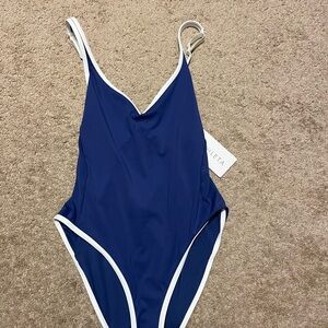Blue One Piece Athleta Swimsuit